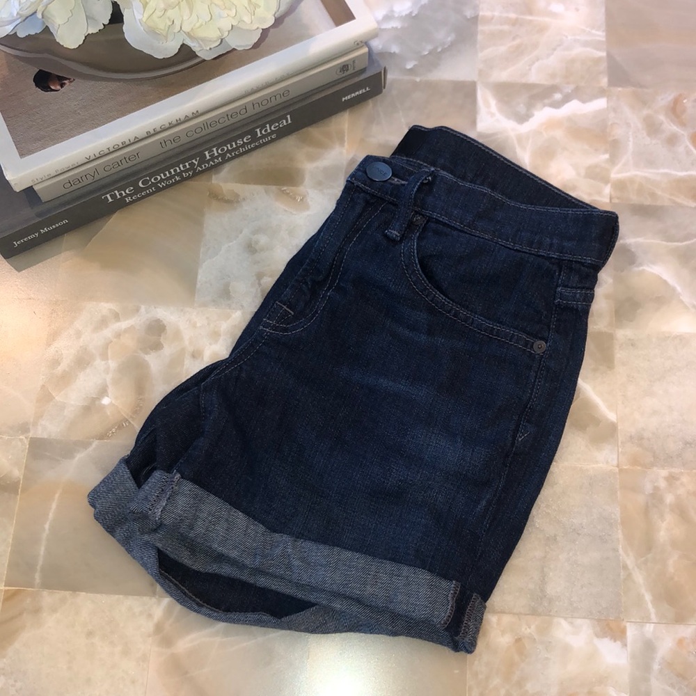 Dark denim shorts
